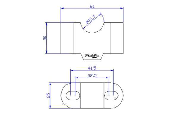 Puig Handlebar Risers - 30mm Rise | Silver | Honda CB750 Hornet 2023>Current - Shop name