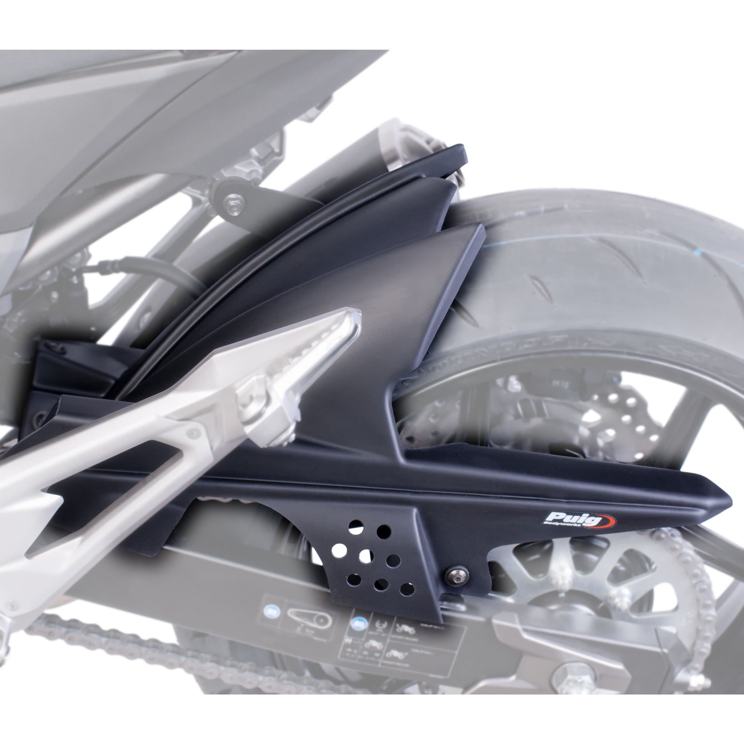 Puig Hugger | Matte Black | Kawasaki Z 800 E 2013>2016 - Shop name