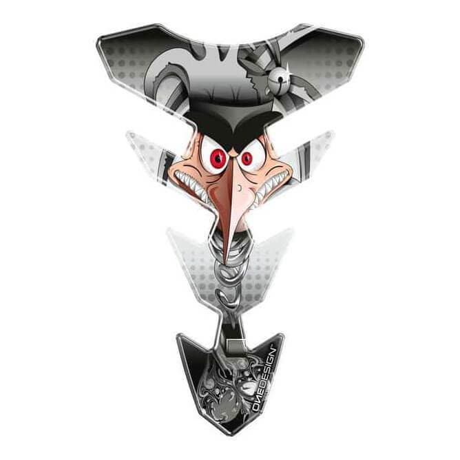 Puig Joker Graphic Tank Pad Sitck Fit | Grey - Shop name