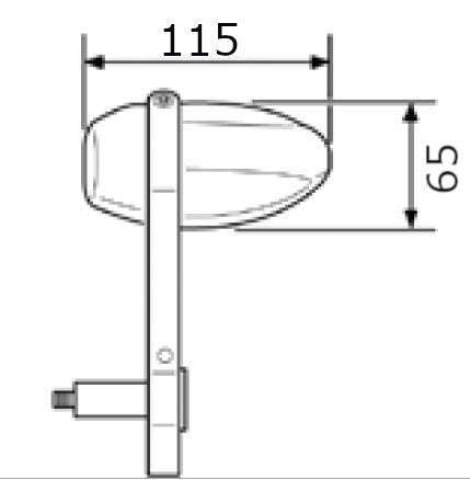 Puig MP Bar End Mirror | Black - Shop name