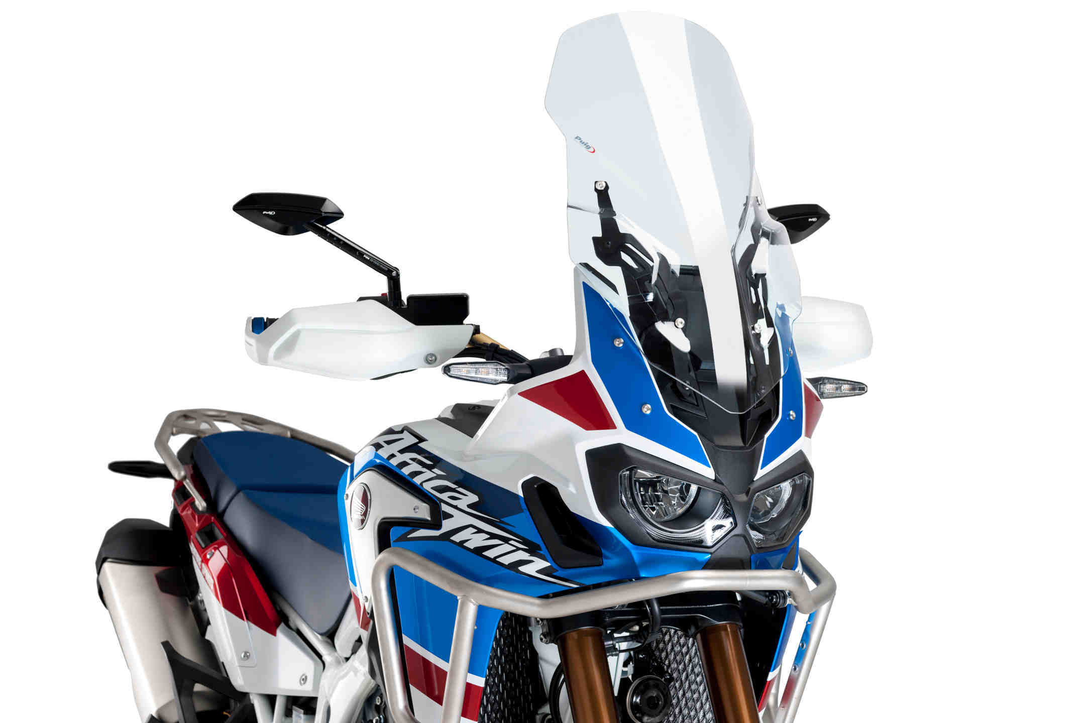 Puig M.E.M. Manual Screen Adjustment System including Touring Screen | Clear | Honda CRF 1000 L Africa Twin Adventure Sports 2018>2019 - Shop name