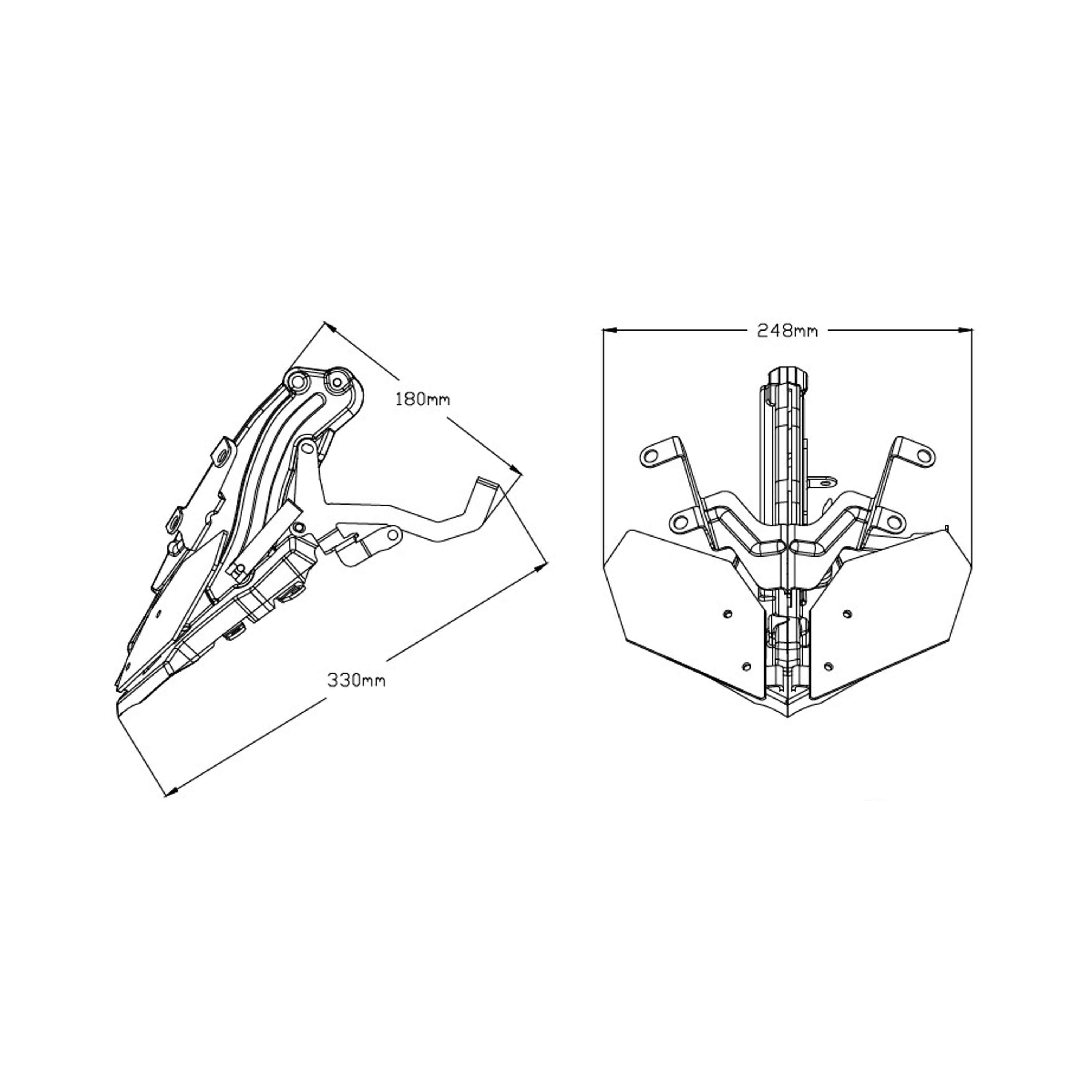 Puig Manual Screen Adjustment System | Black | Yamaha MT-09 2017>2020 - Shop name