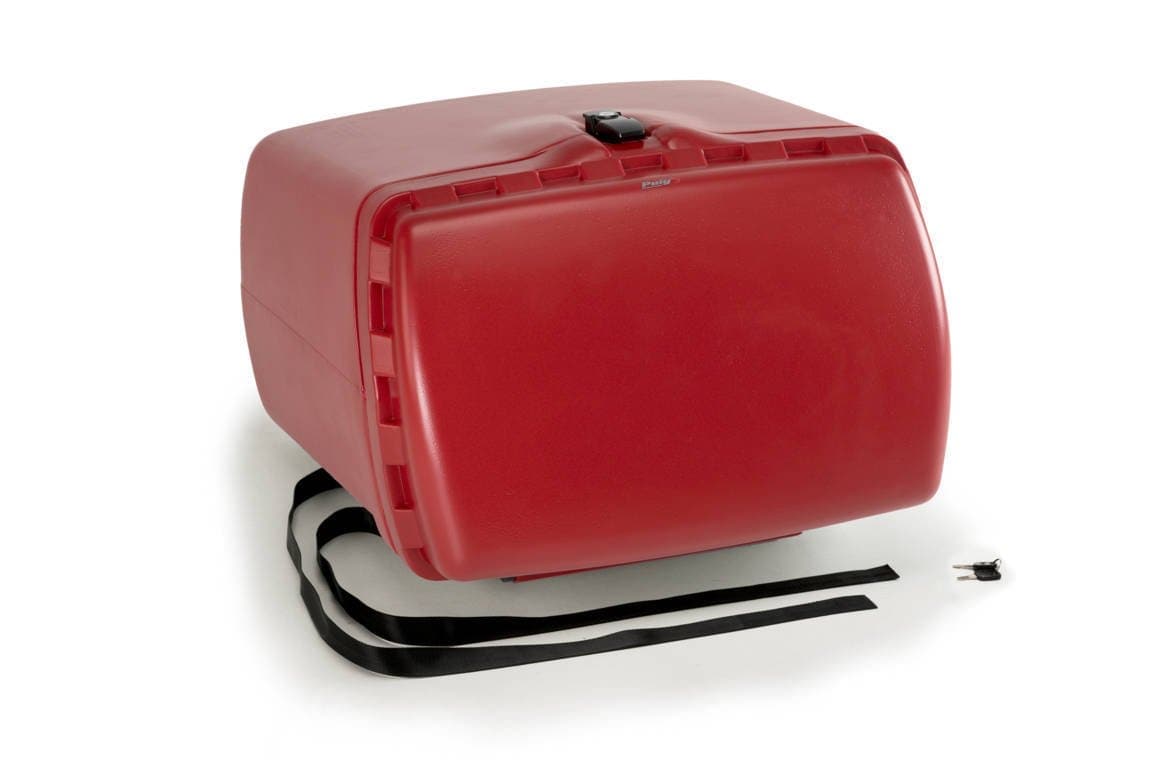 Puig Maxi Box 90L - With Lock and Fasten (Straps Included) | Red - Shop name