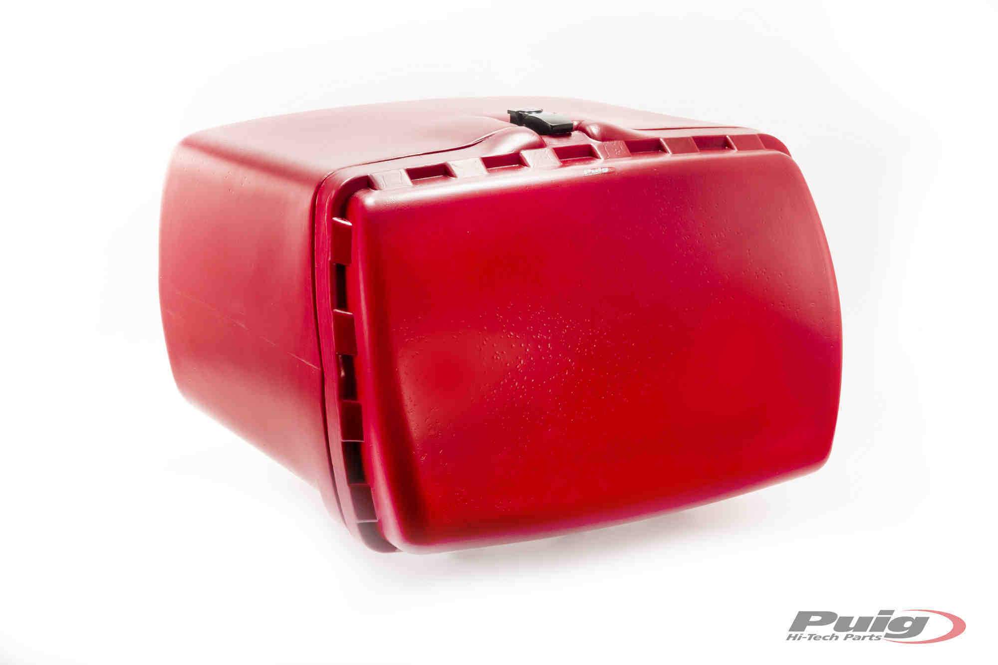 Puig Maxi Box 90L with Lock (Fitting Kit Included) | Red - Shop name