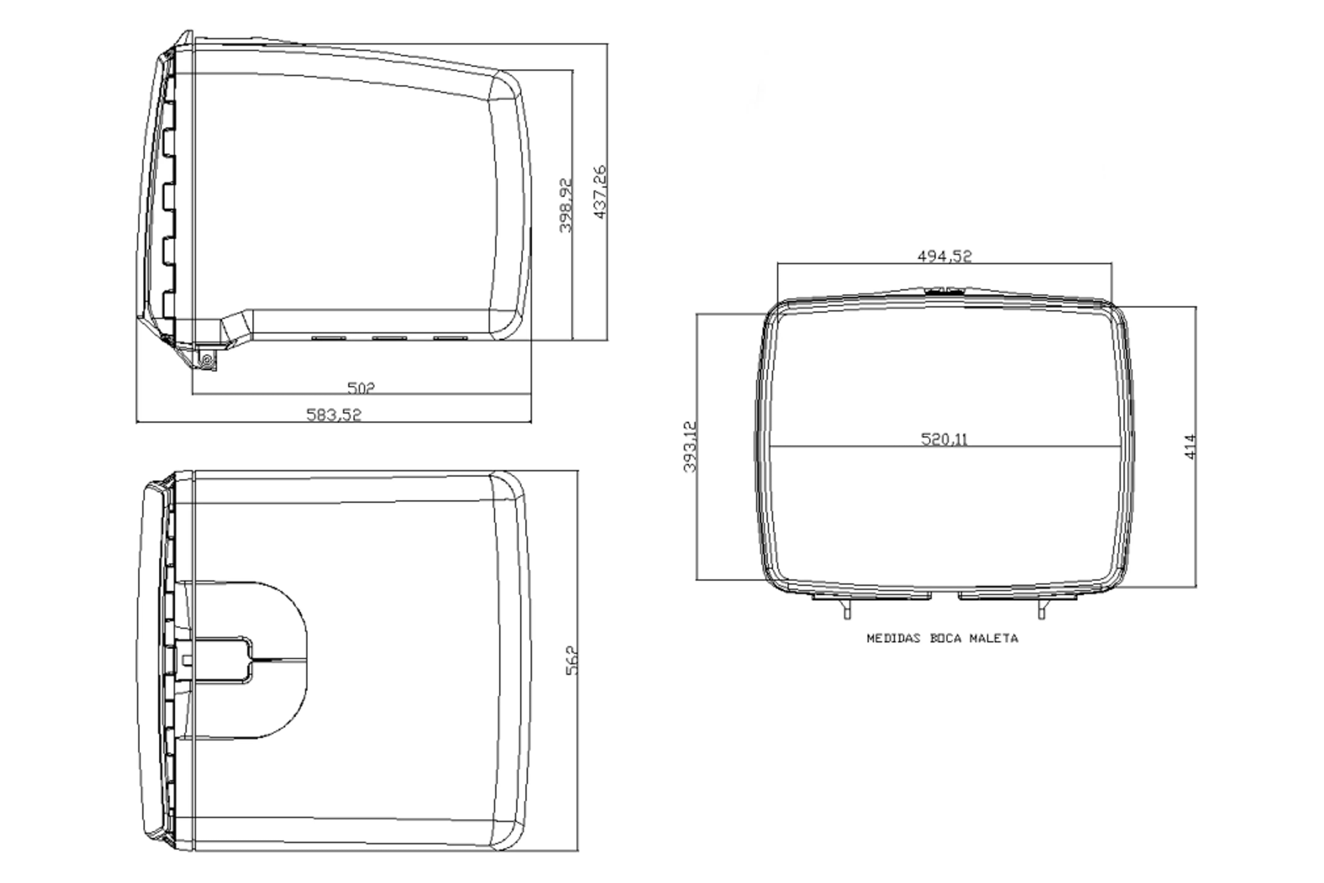 Puig Mega Box 100L with Lock | Black - Shop name