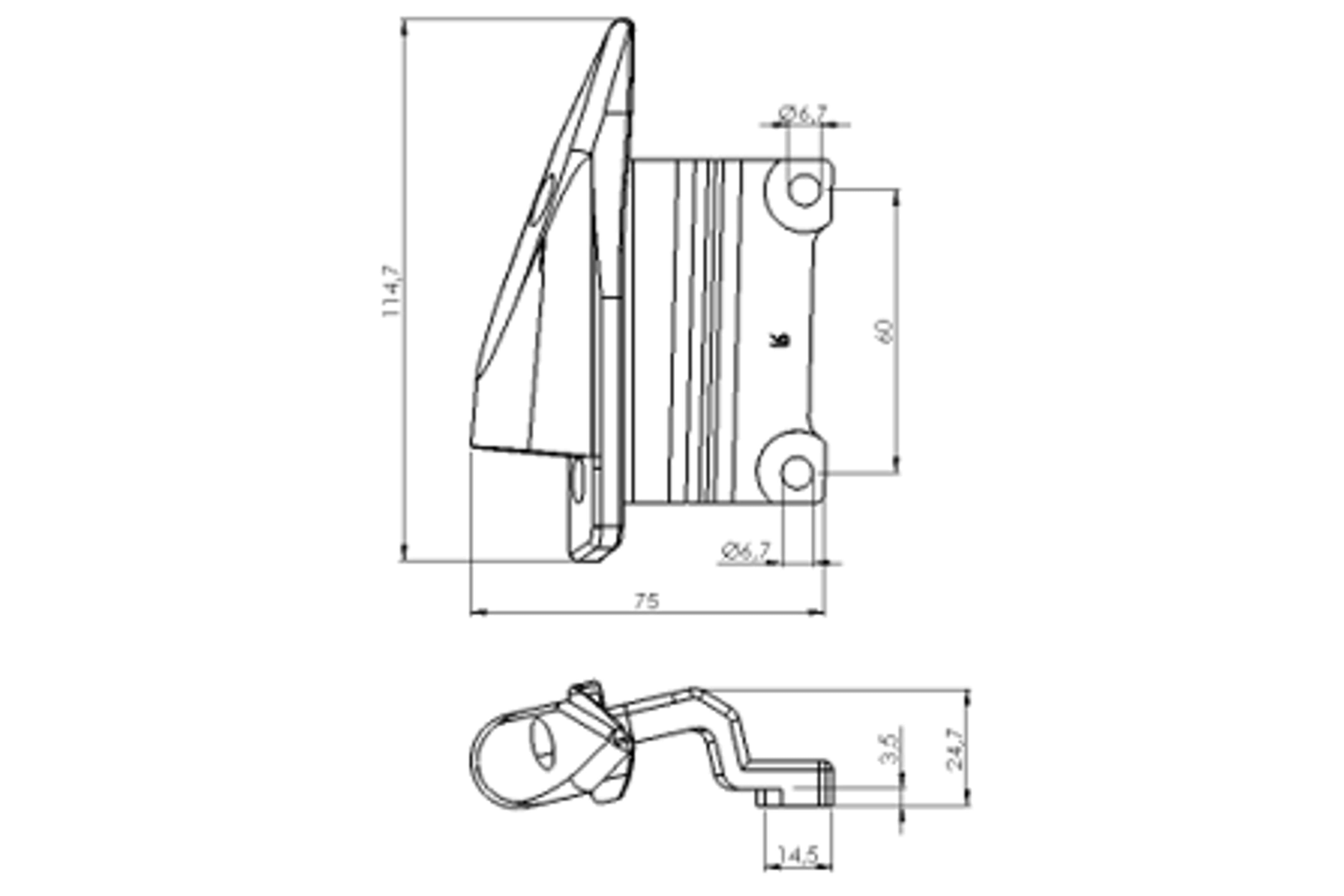 Puig Mirror Adaptor Right Side | Black | Kymco AK 550 2017>Current - Shop name