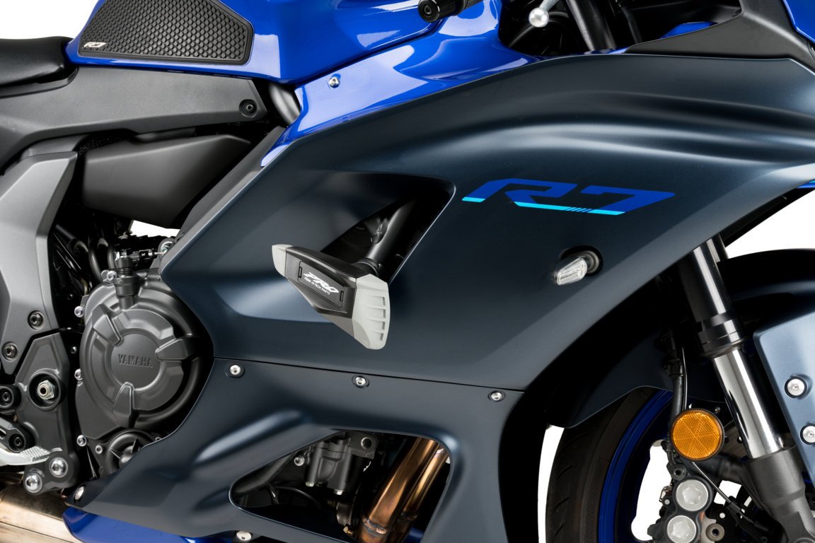 Puig Pro 2.0 Frame Sliders | Black | Yamaha YZF-R7 2021>Current - Shop name