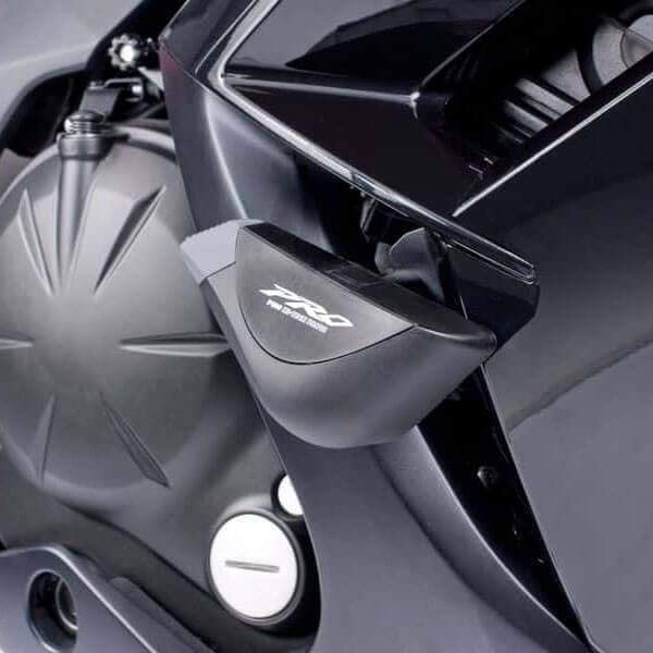 Puig Pro Frame Sliders | Black | Kawasaki ER-6F 2012>2016 - Shop name