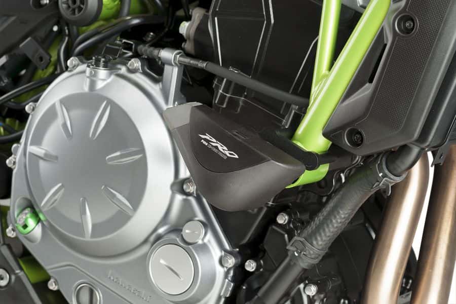 Puig Pro Frame Sliders | Black | Kawasaki Z 650 2017>Current - Shop name