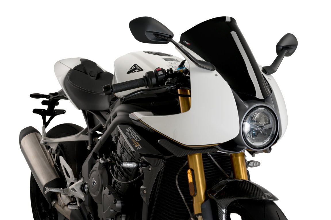 Puig R-Racer Screen | Black (Opaque) | Triumph Speed Triple 1200 RR 2022>Current - Shop name
