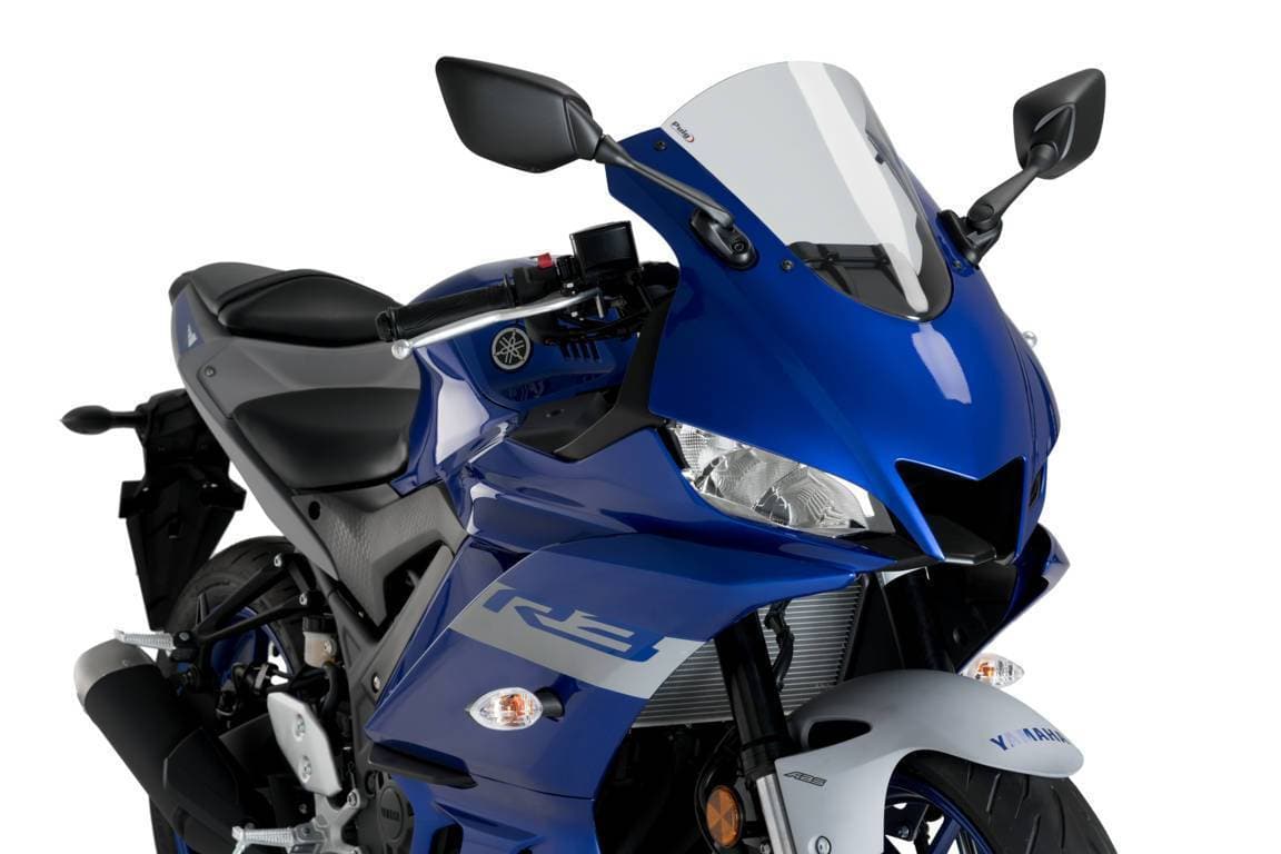 Puig R-Racer Screen | Clear | Yamaha YZF-R3 2019>Current - Shop name
