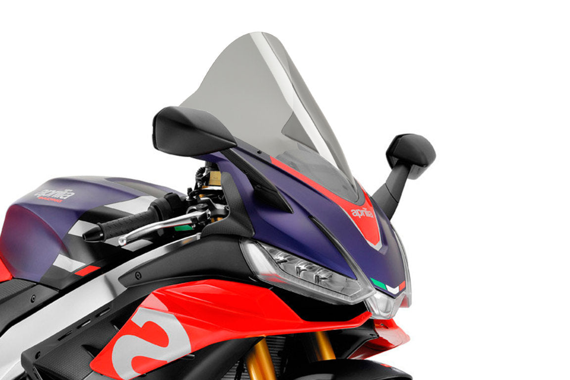 Puig R-Racer Screen | Light Smoke | Aprilia RSV4 2021>Current - Pyramid Motorcycle Accessories