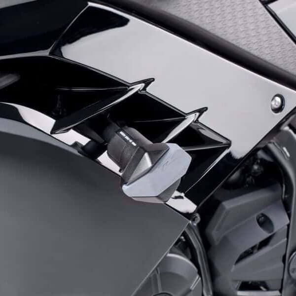Puig R12 Frame Sliders | Black | Kawasaki Ninja 300 2013>2017 - Shop name