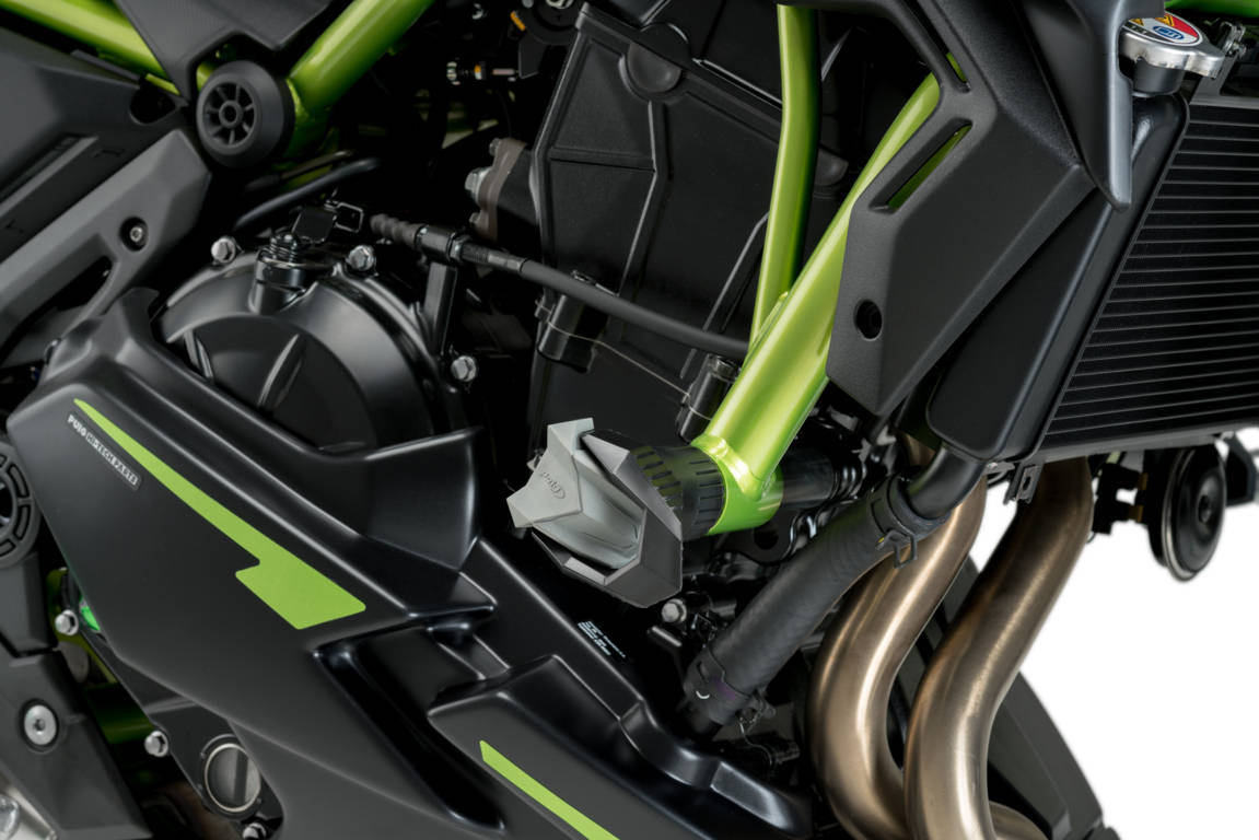 Puig R19 Frame Sliders | Black | Kawasaki Z 650 2017>Current - Shop name