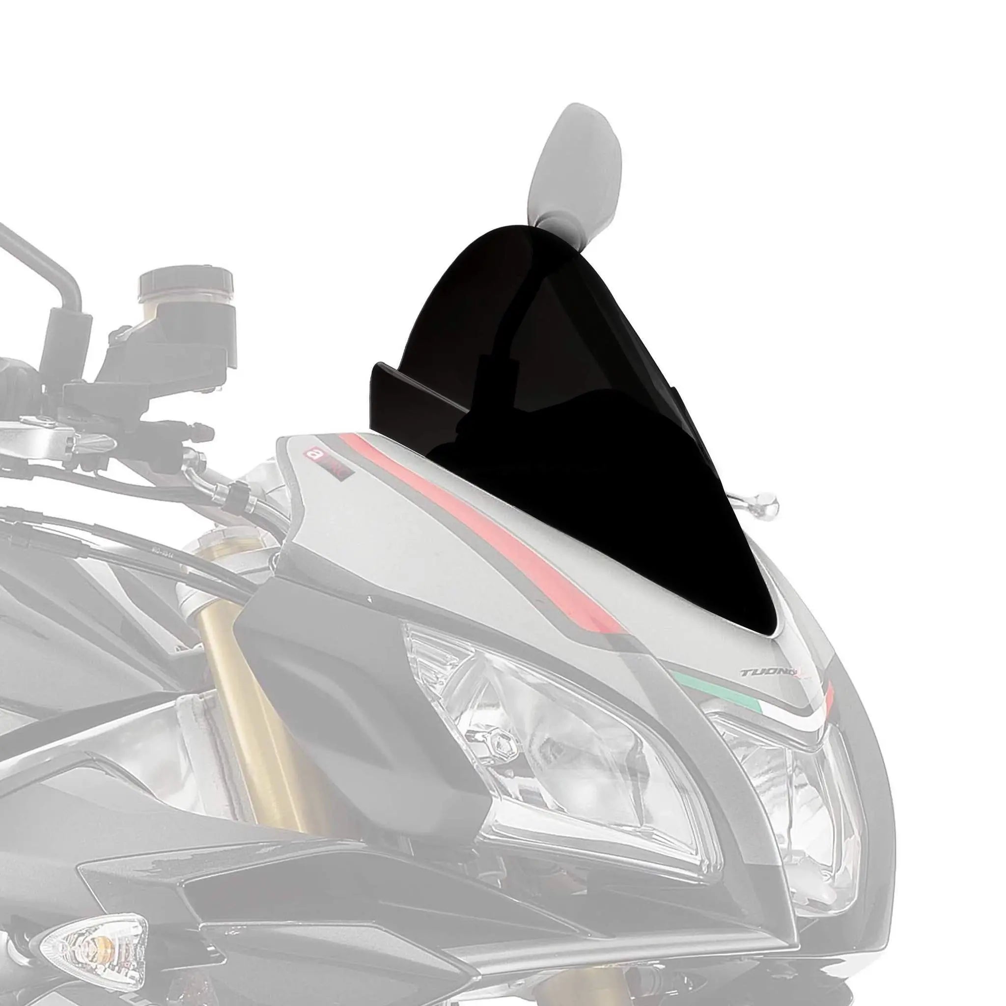 Puig Racing Screen | Black (Opaque) | Aprilia Tuono V4 1100 Factory 2015>2020 - Shop name