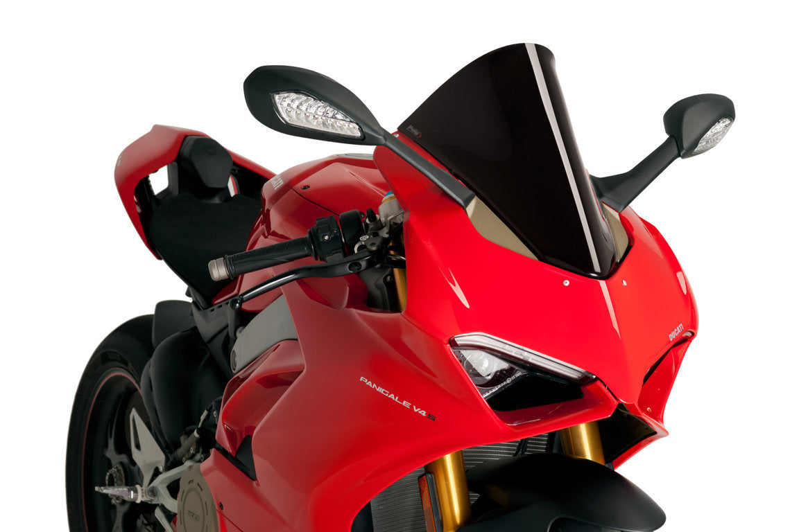 Puig Racing Screen | Black (Opaque) | Ducati Panigale V4 2018>2019 - Shop name