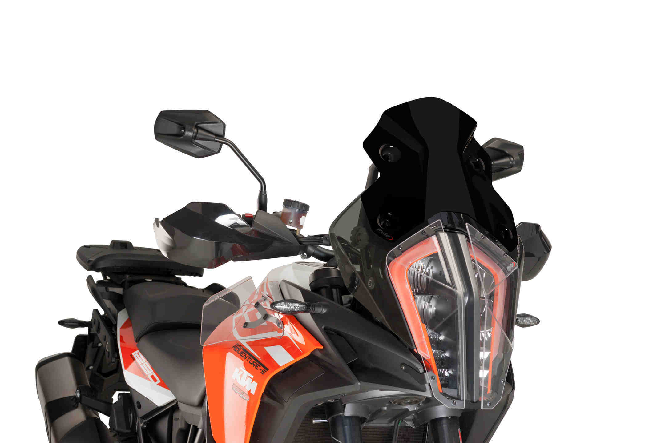 Puig Racing Screen | Black (Opaque) | KTM 1290 Super Adventure R 2017>2020 - Pyramid Motorcycle Accessories