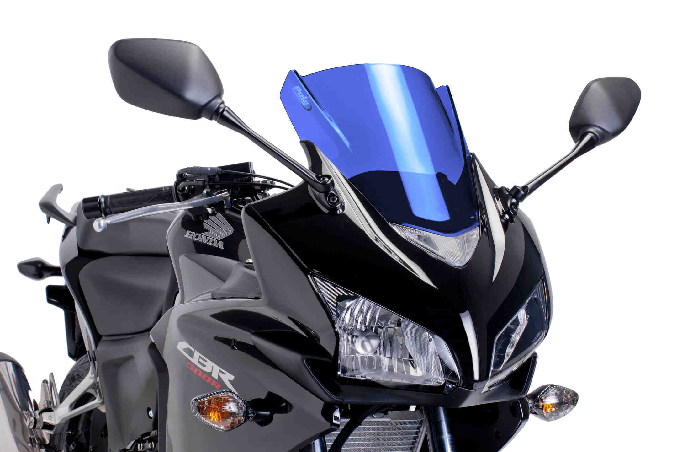 Puig Racing Screen | Blue | Honda CBR 500 R 2013>2015 - Shop name