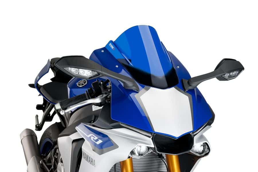 Puig Racing Screen | Blue | Yamaha YZF-R1 2015>2019 - Shop name