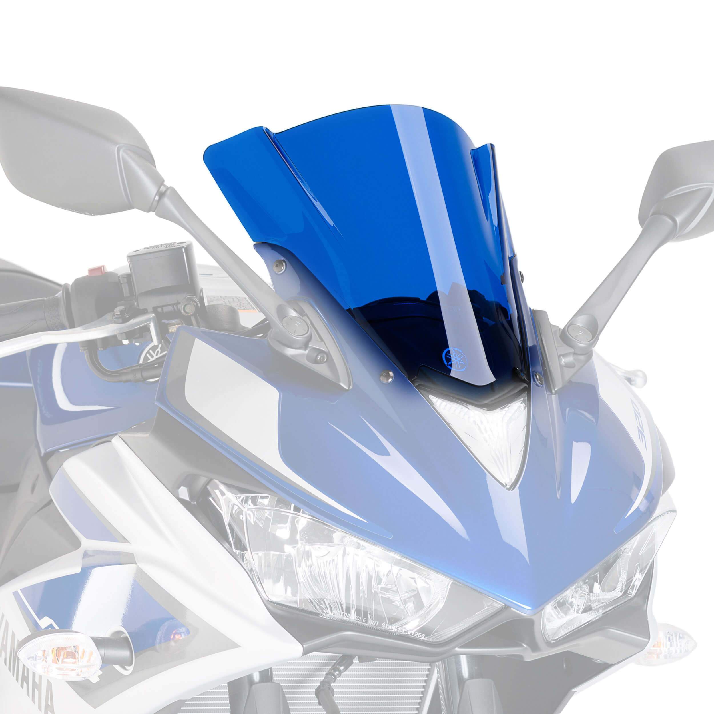 Puig Racing Screen | Blue | Yamaha YZF-R3 2015>2018 - Shop name