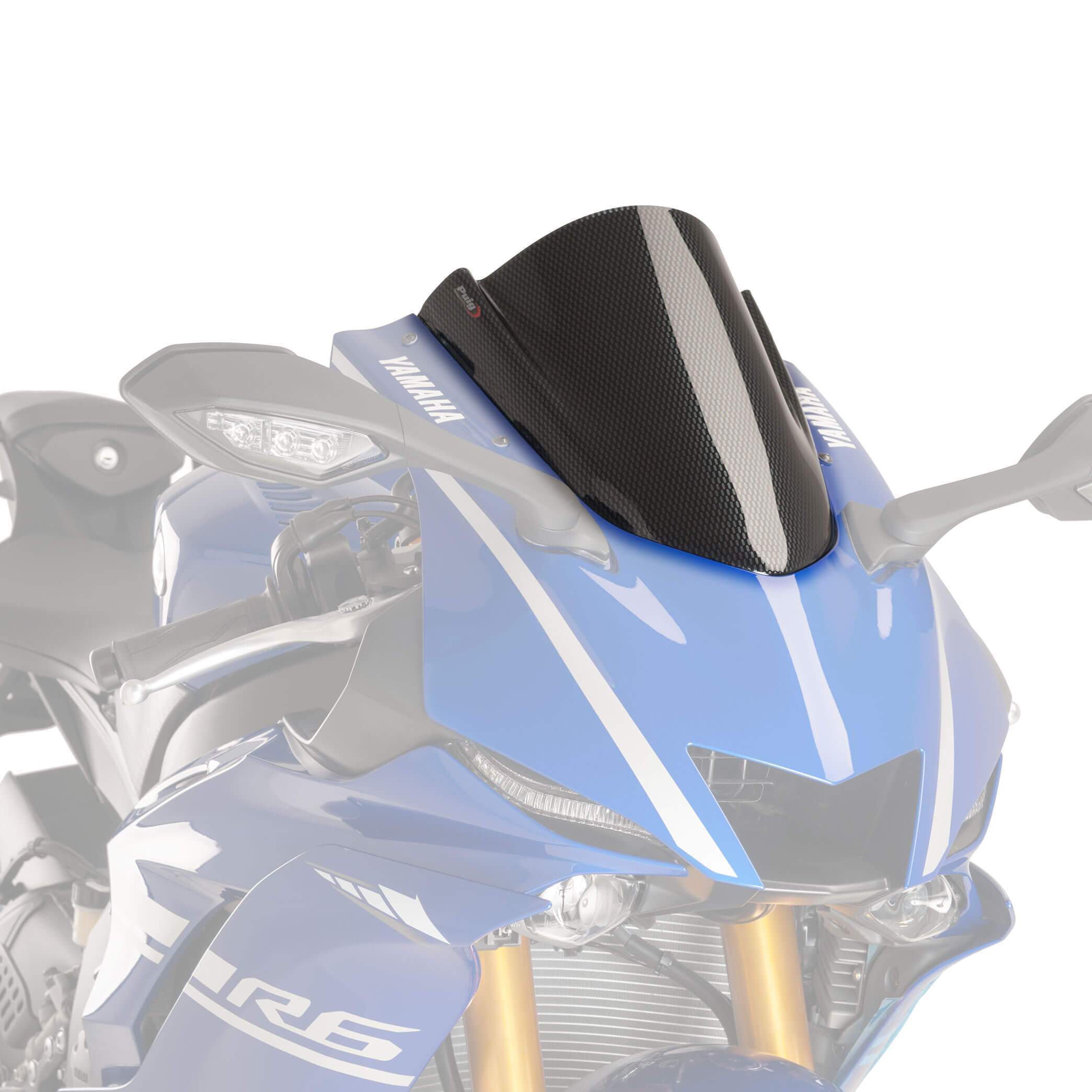 Puig Racing Screen | Carbon Look | Yamaha YZF-R6 2017>Current - Shop name