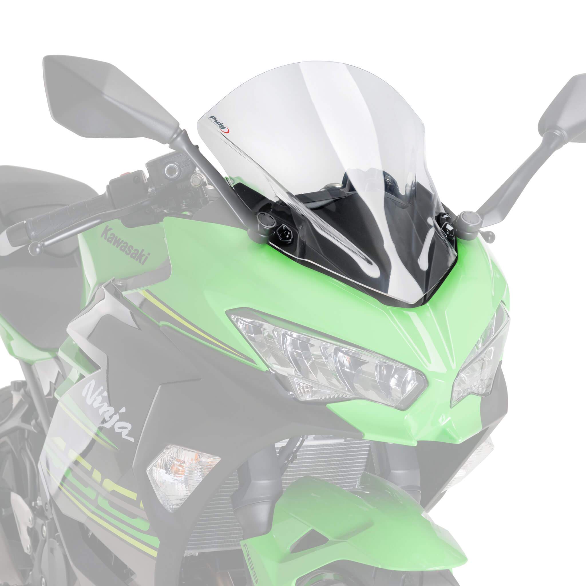 Puig Racing Screen | Clear | Kawasaki Ninja 400 2018>Current - Shop name