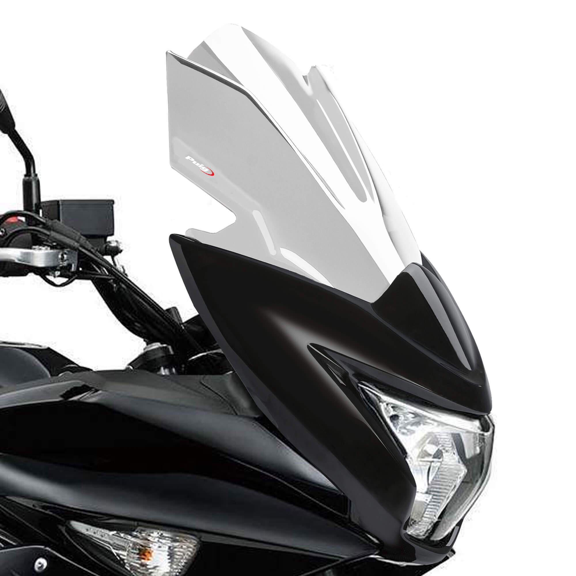 Puig Racing Screen | Clear | Suzuki GW 250 Inazuma F 2015>2017 - Shop name