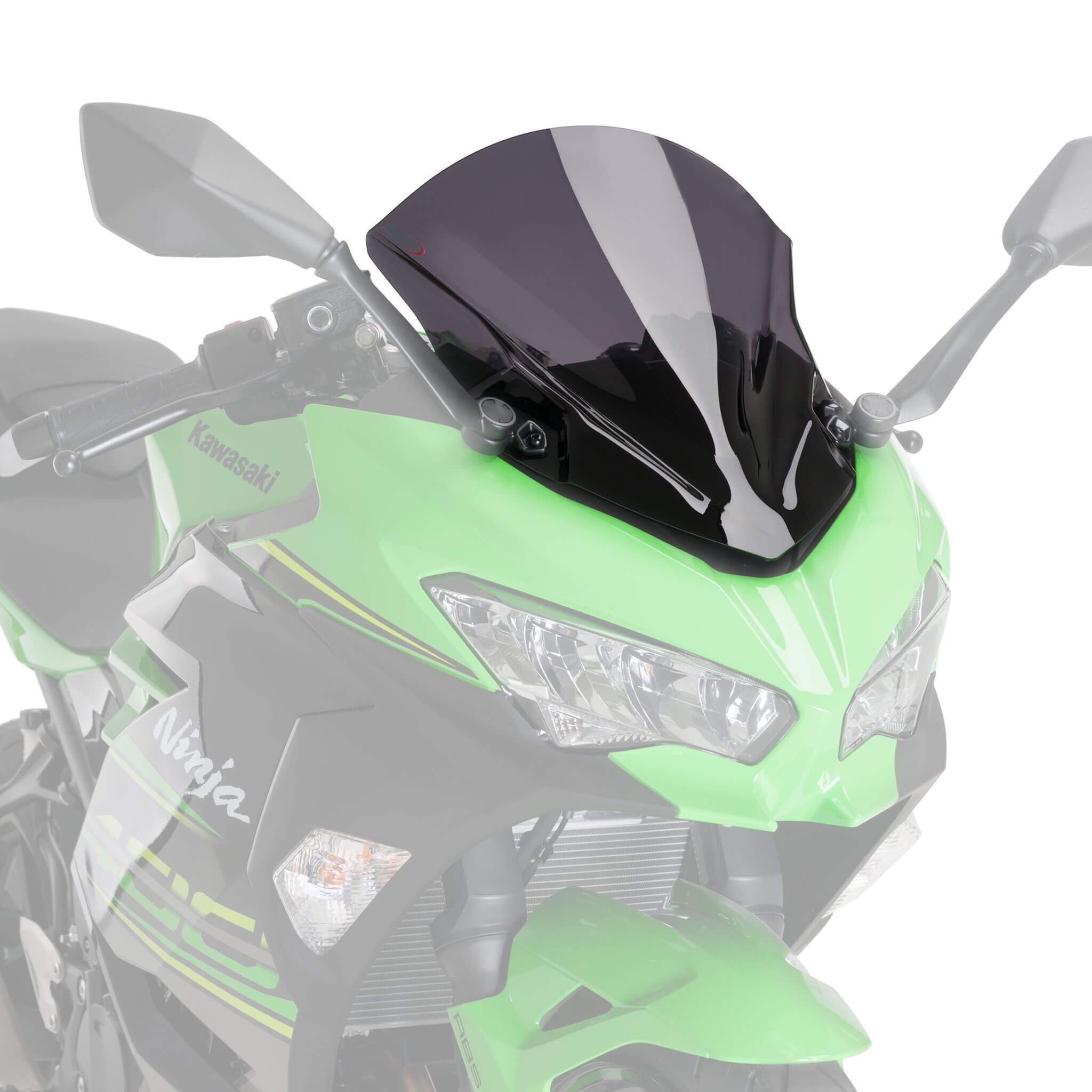 Puig Racing Screen | Dark Smoke | Kawasaki Ninja 400 2018>Current - Shop name