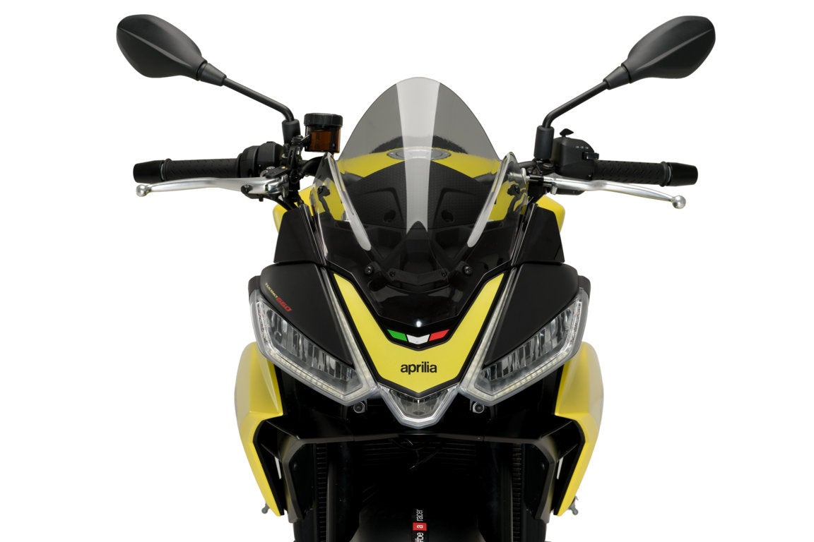 Puig Racing Screen | Light Smoke | Aprilia Tuono V4 2021>Current - Pyramid Motorcycle Accessories
