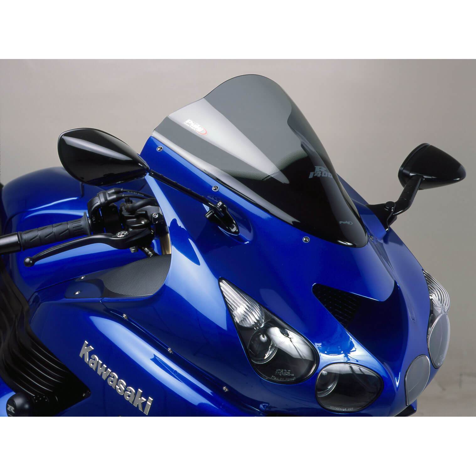 Puig Racing Screen | Light Smoke | Kawasaki ZZR 1400 2006>Current - Shop name