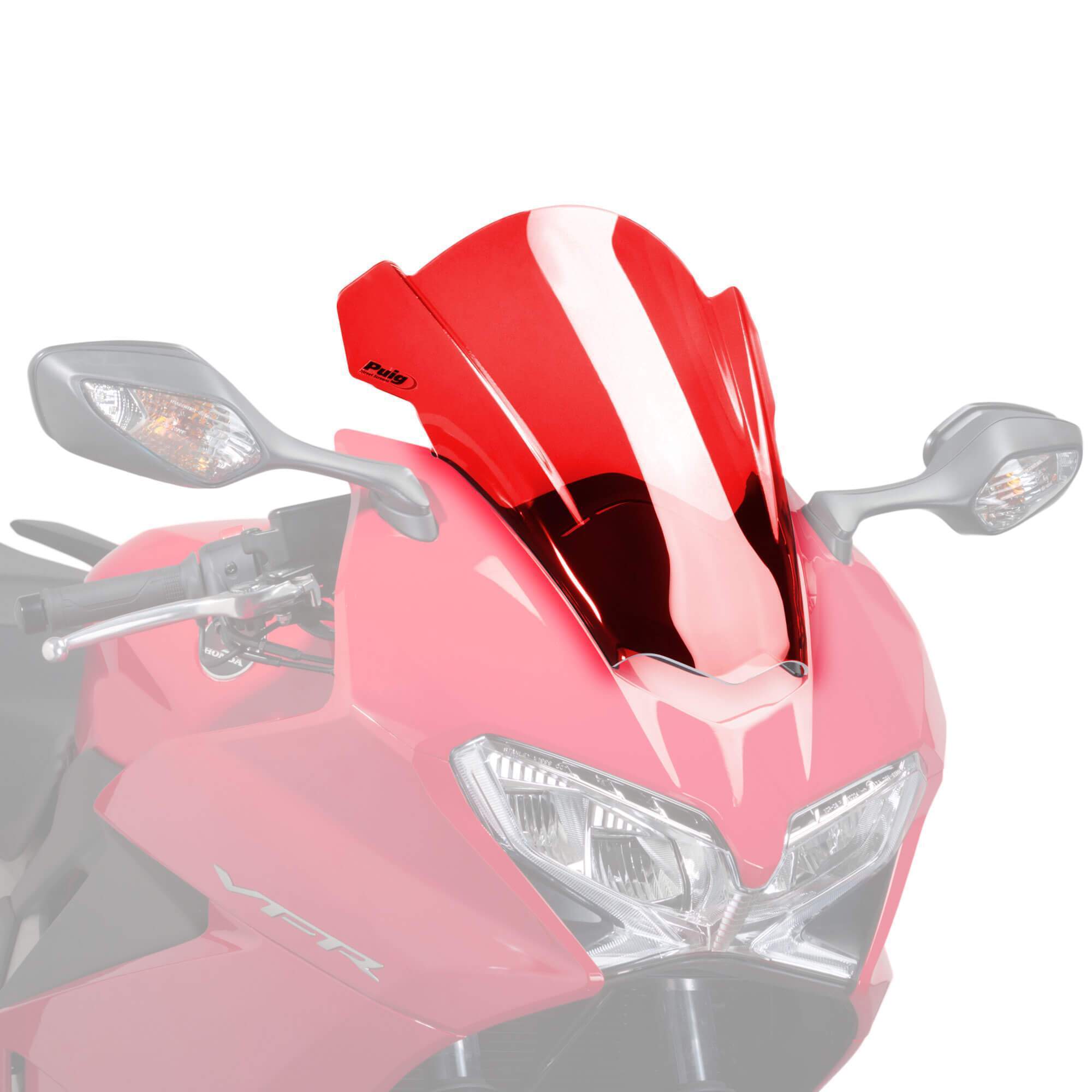 Puig Racing Screen | Red | Honda VFR 800 F 2014>Current - Shop name