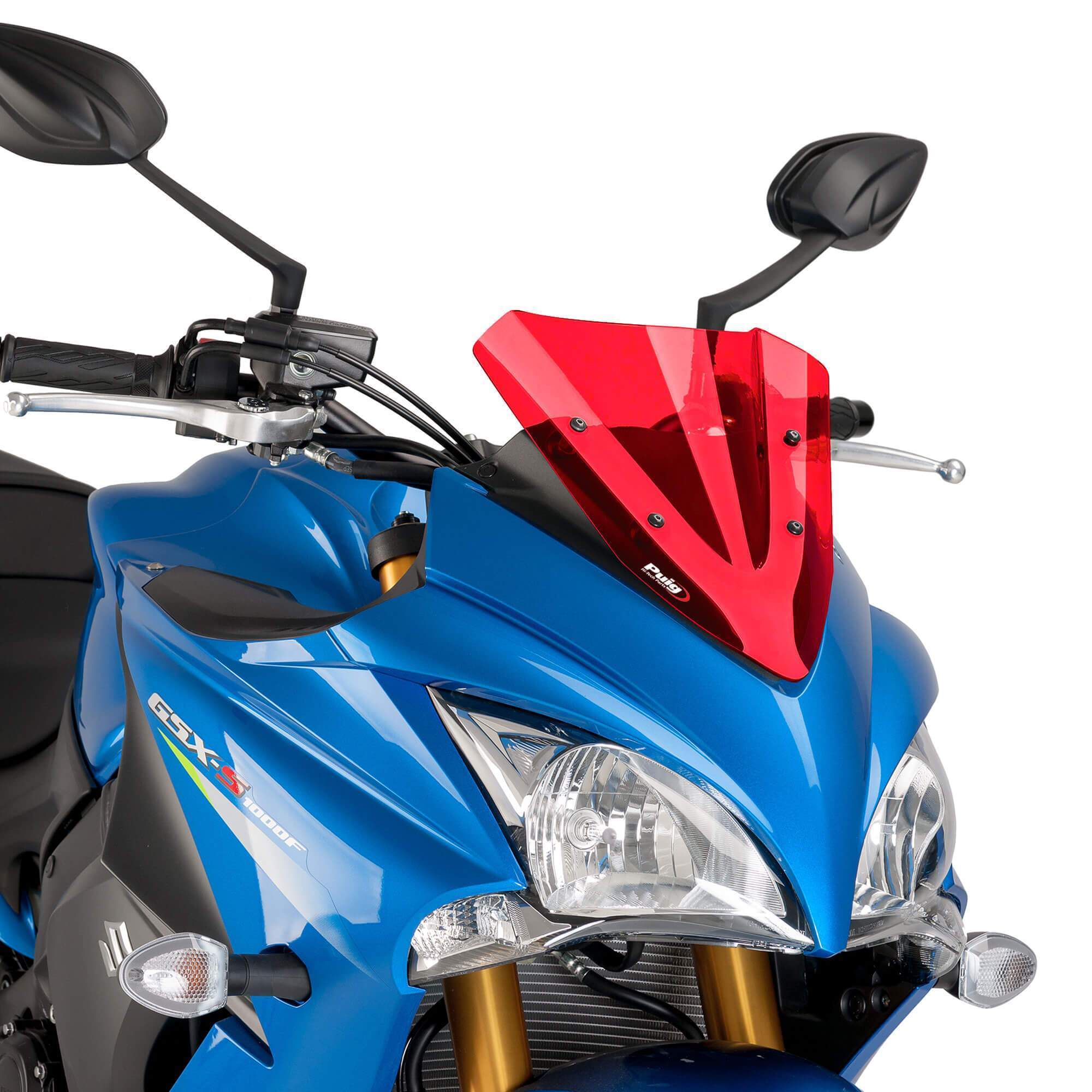 Puig Racing Screen | Red | Suzuki GSX-S 1000 FA 2015>Current - Shop name