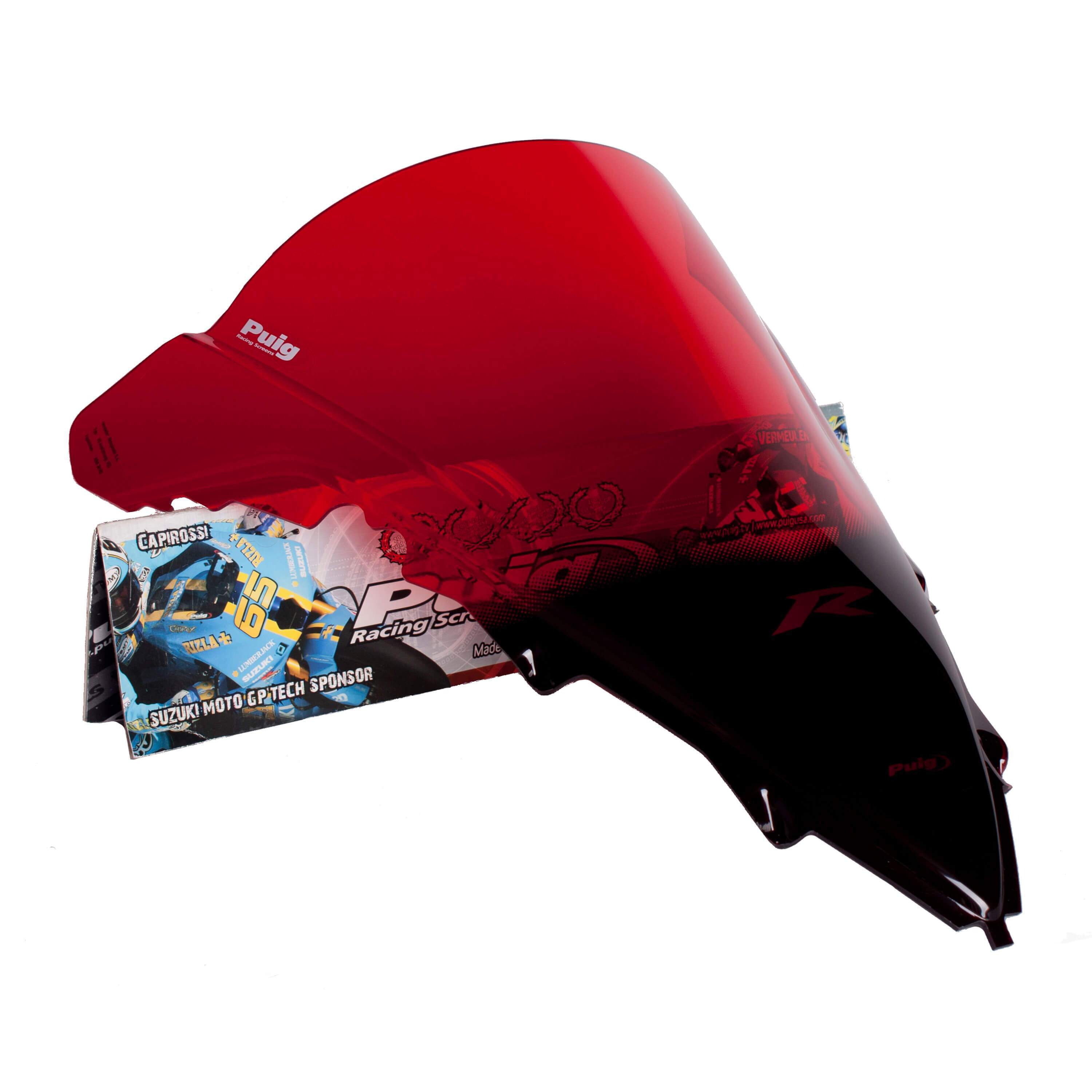 Puig Racing Screen | Red | Yamaha YZF-R1 2009>2014 - Shop name