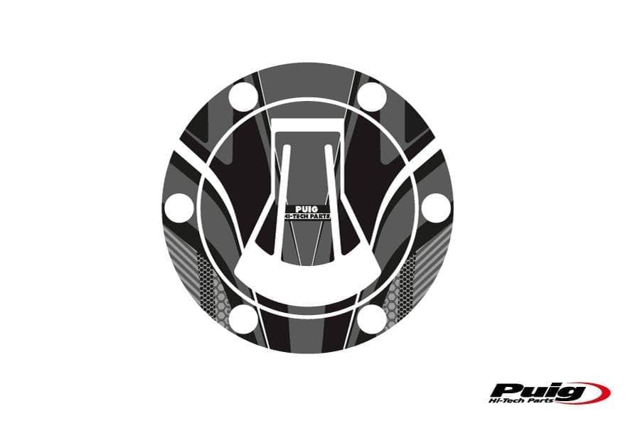 Puig Radikal Fuel Cap Cover | Grey | Aprilia RS 660 2021>Current - Shop name