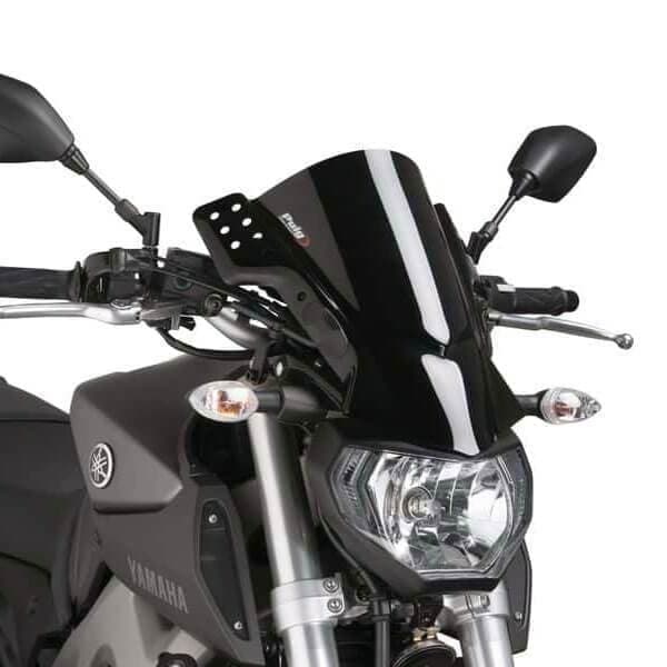 Puig Rafale Screen | Black (Opaque) | Yamaha MT-07 2014>2016 - Shop name