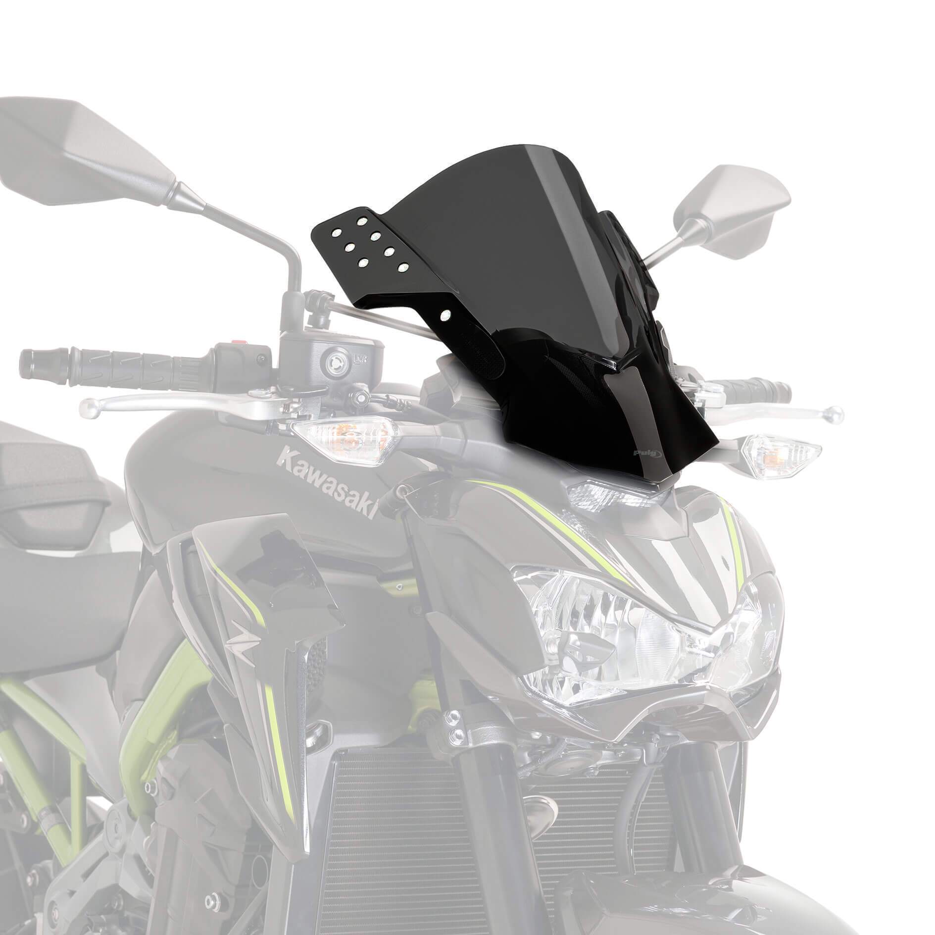 Puig Rafale Screen | Dark Smoke | Kawasaki ER-6N 2012>2016 - Shop name