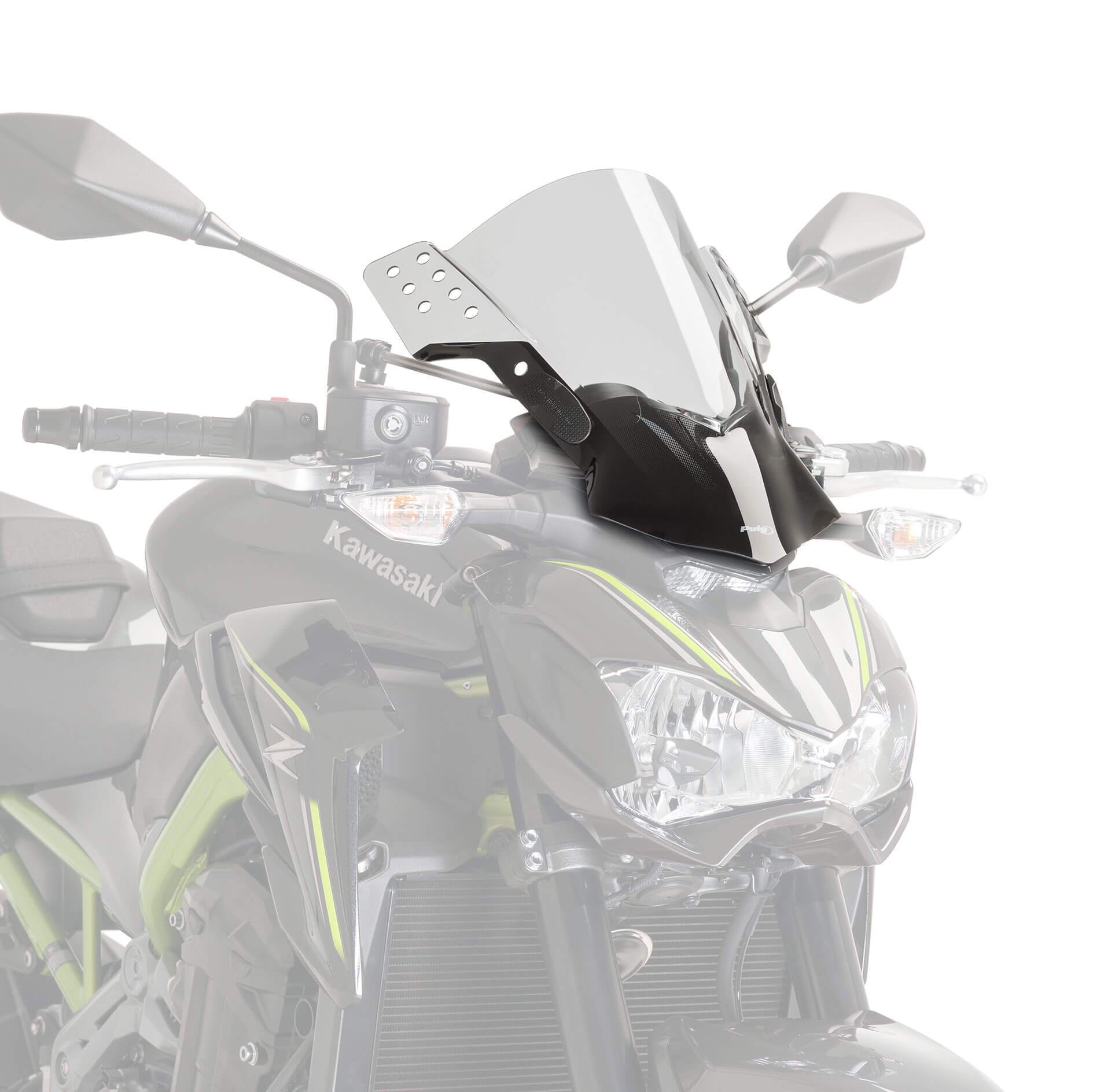 Puig Rafale Screen | Light Smoke | Kawasaki ER-6N 2012>2016 - Shop name