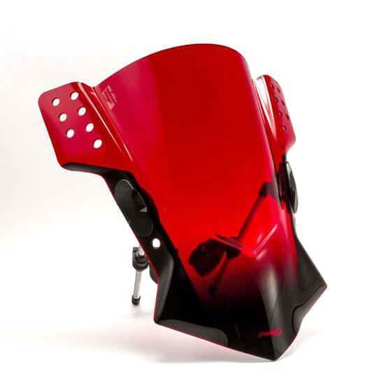 Puig Rafale Screen | Red | Suzuki GW 250 Inazuma 2013>2017 - Shop name