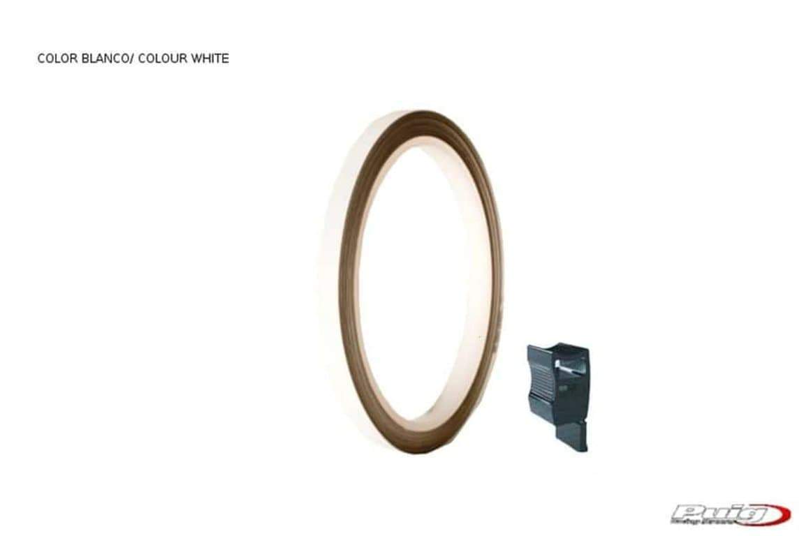 Puig Rim Tape with Applicator | Reflective White - Shop name