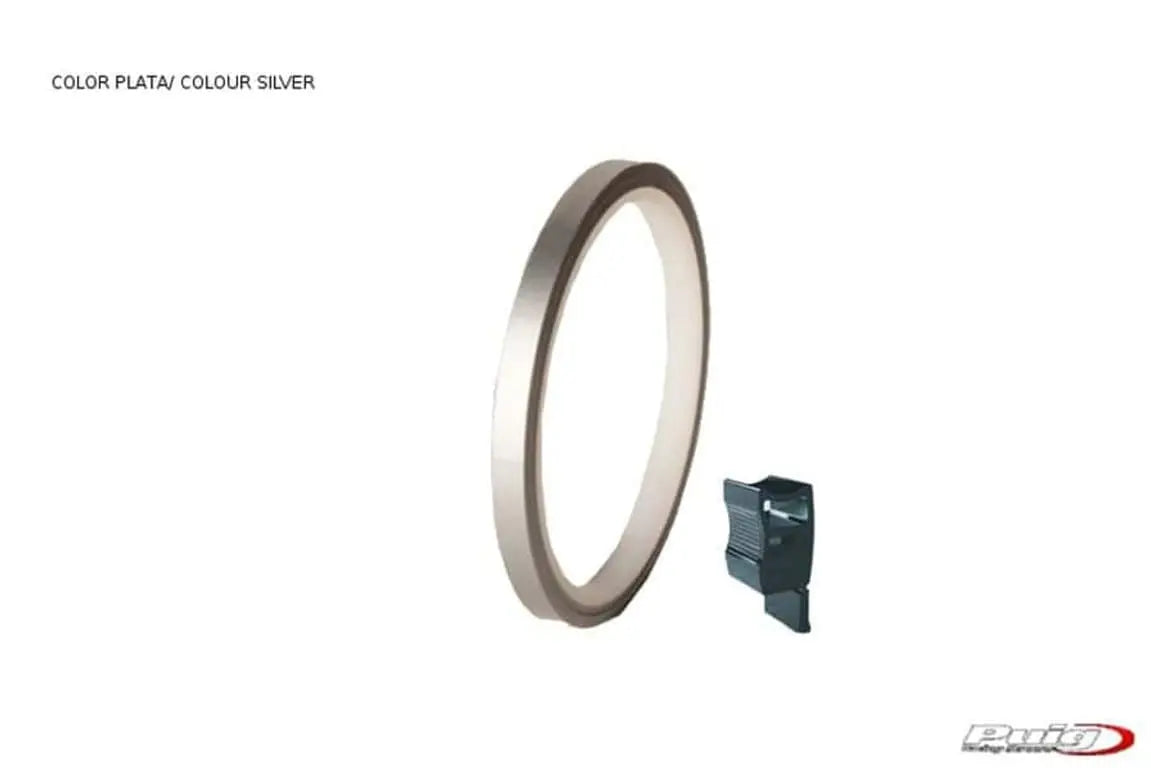 Puig Rim Tape with Applicator | Silver - Shop name