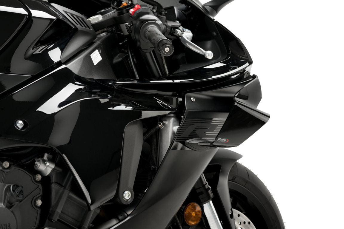 Puig Side Downforce Wings | Black | Yamaha YZF-R1 2020>Current - Shop name