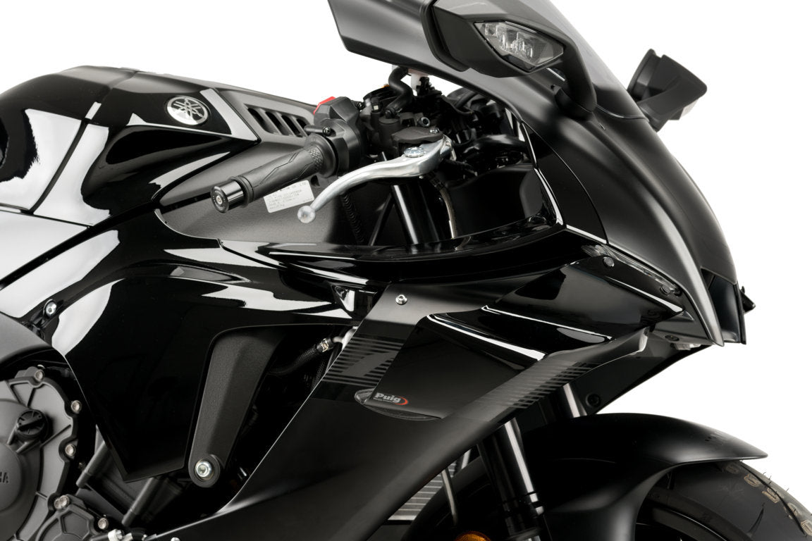 Puig Side Downforce Wings | Black | Yamaha YZF-R1 2020>Current - Shop name
