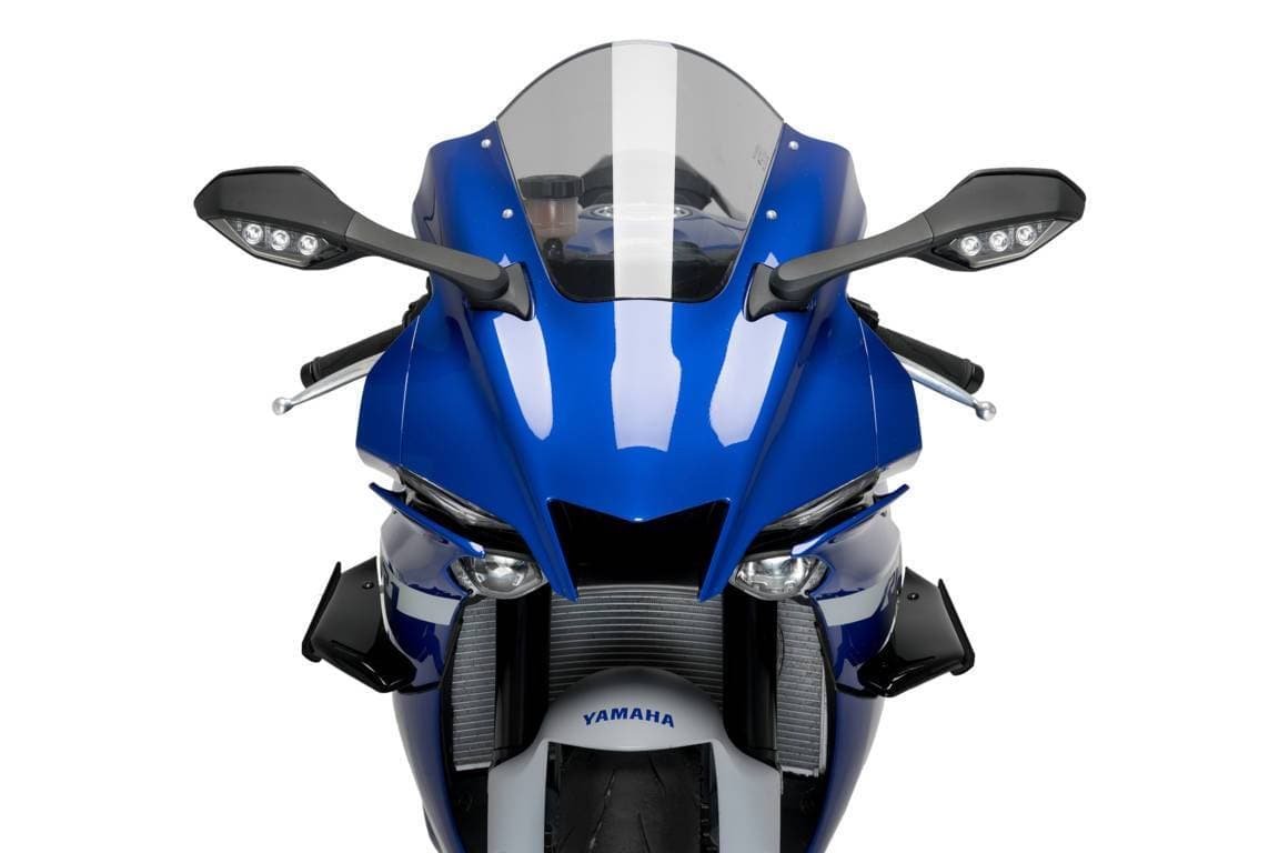 Puig Side Downforce Wings | Black | Yamaha YZF-R1/M 2020>Current - Shop name