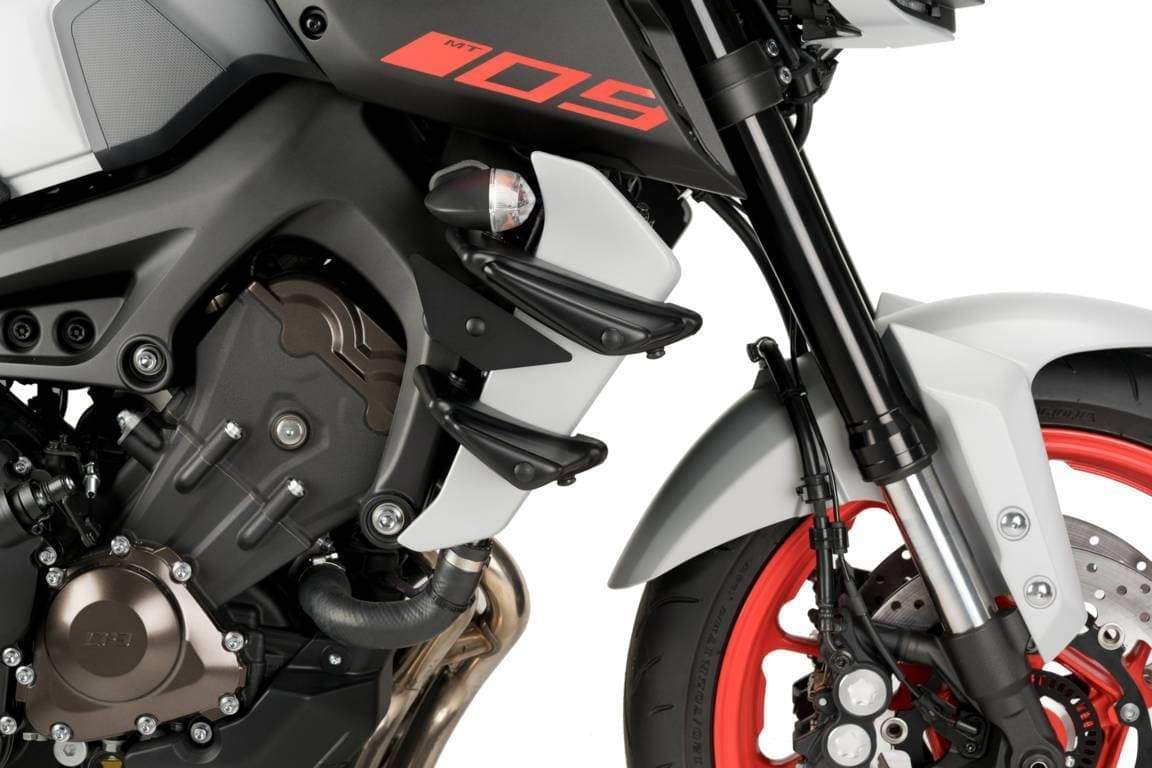 Puig Side Downforce Wings | Black/Blue | Yamaha MT-09 SP 2018>2020 - Shop name