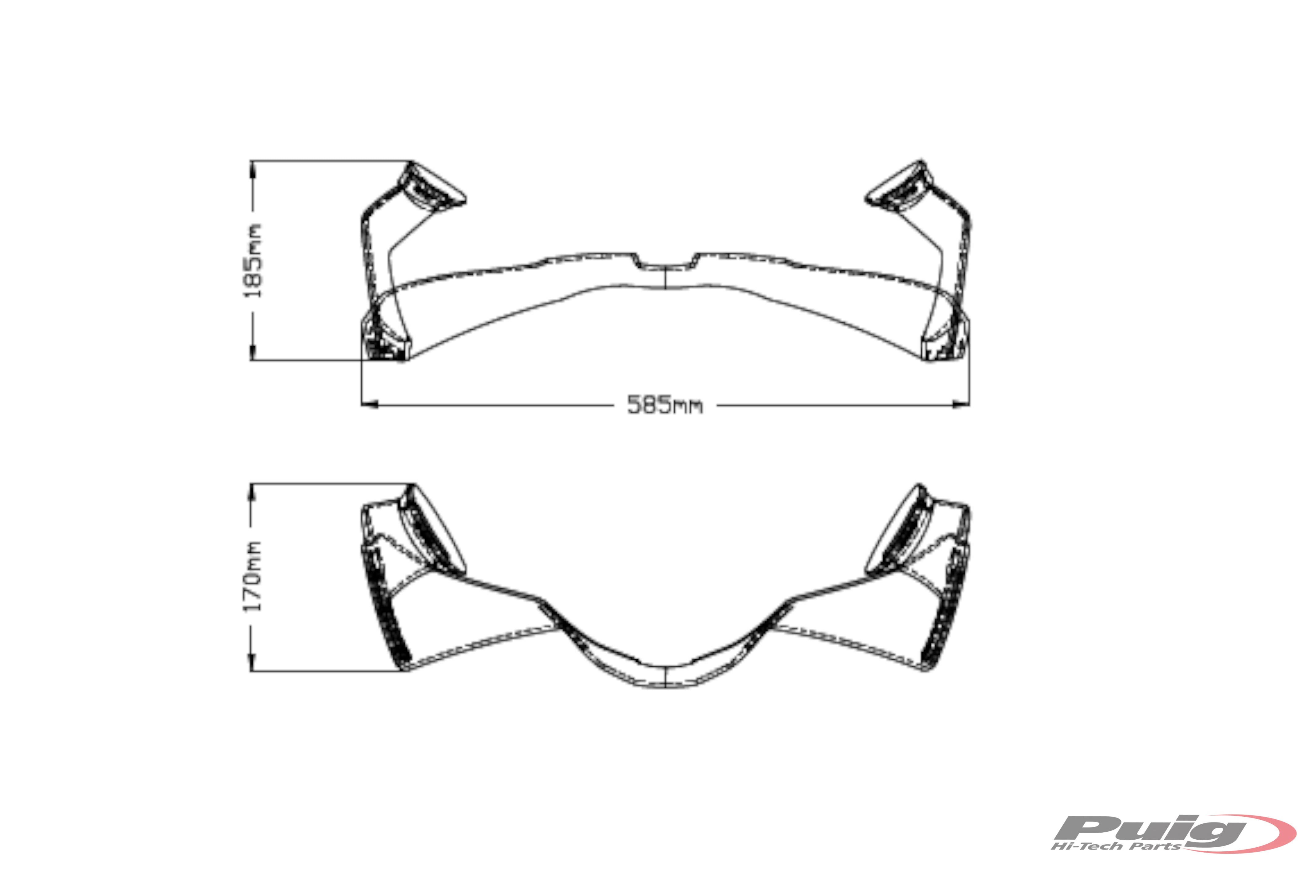 Puig Side Downforce Wings | Blue | Honda CBR 1000 RR-R 2020>Current - Shop name