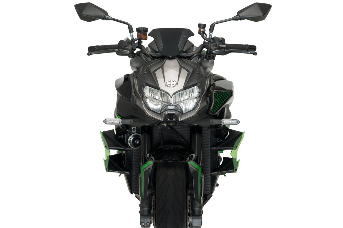 Puig Side Downforce Wings | Green | Kawasaki Z H2 2020>Current - Shop name
