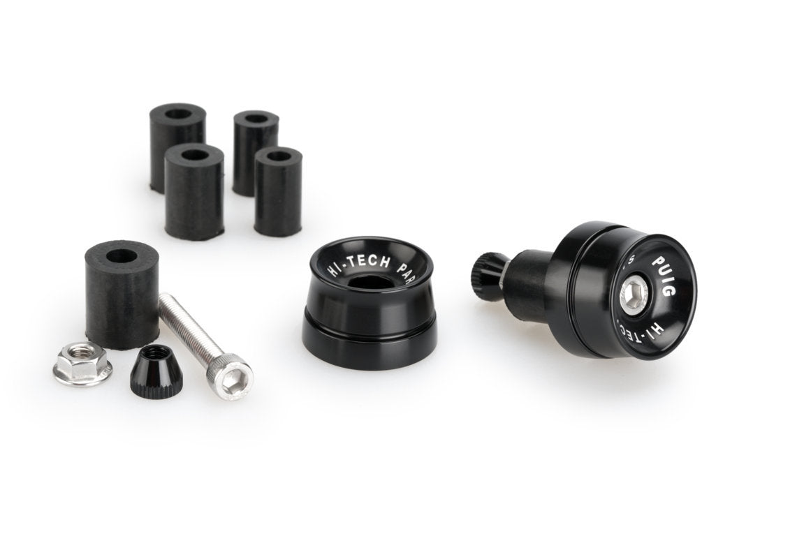 Puig Speed Bar Ends | Black | Aprilia Tuono V4 1100 Factory 2015>2020 - Shop name