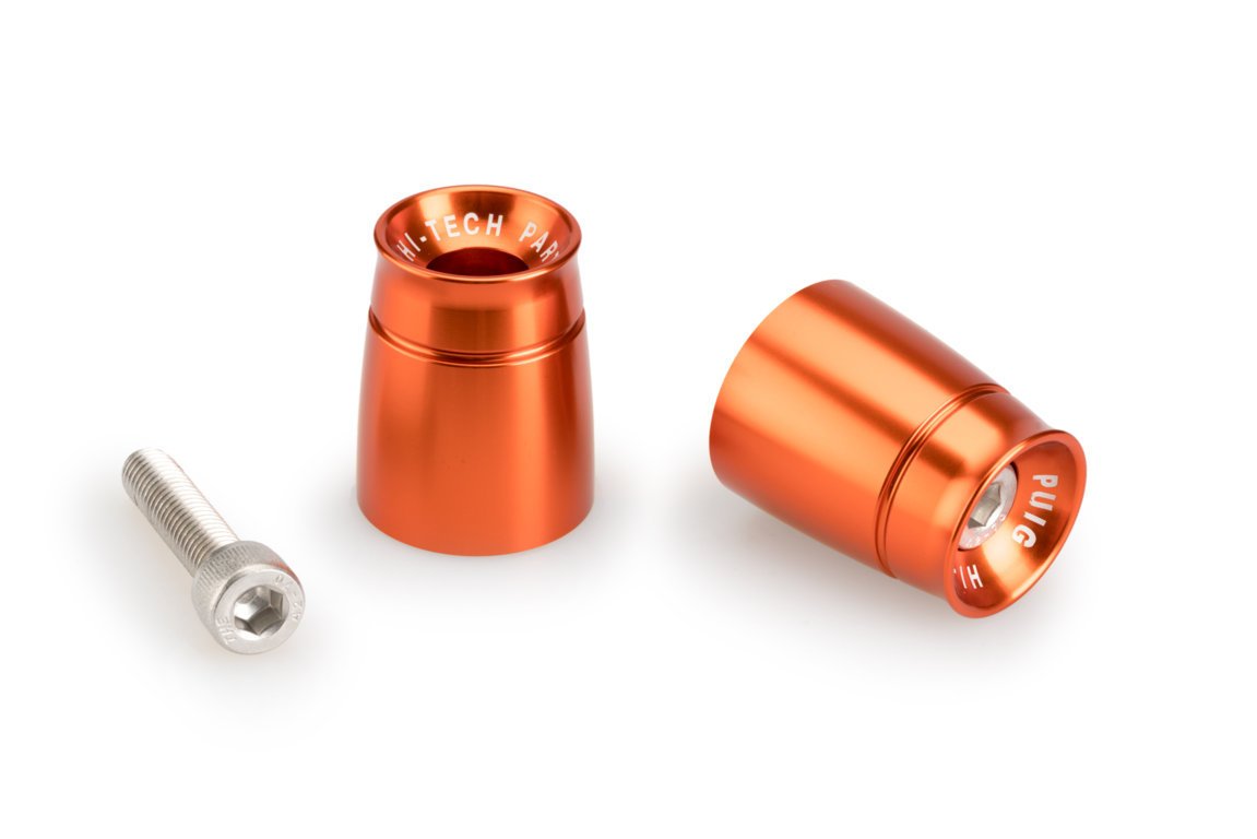 Puig Sport Bar Ends | Orange | Kawasaki ER-6F 2009>2016 - Shop name