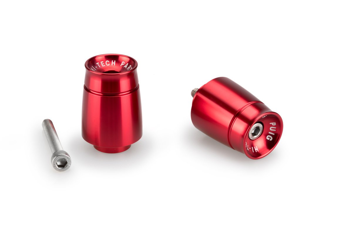 Puig Sport Bar Ends | Red | Yamaha Fazer8 2013>2016 - Shop name
