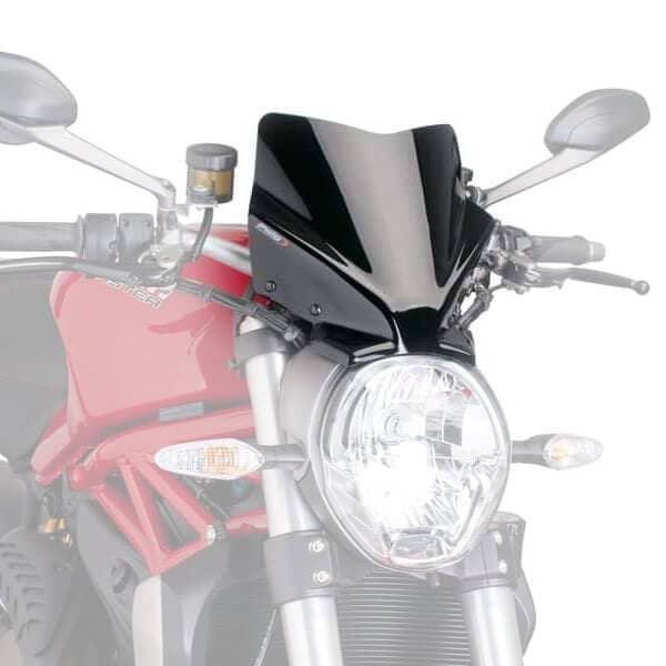 Puig Sport Screen | Black (Opaque) | Ducati Monster 1200/S 2014>Current - Shop name